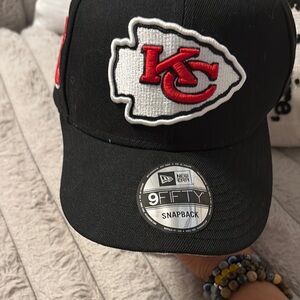 New Era Black Kansas City Chiefs Snapback Hat